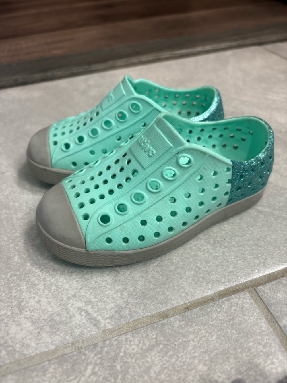 Kids' Mint Green Native Water-Resistant Slip-On Shoes